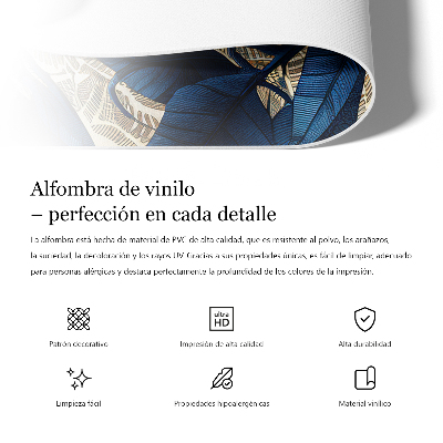 Pvc teppich Albert Racinet florales Muster