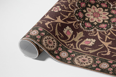 Teppich pvc Blasse antike florale dekorative Blumenmuster
