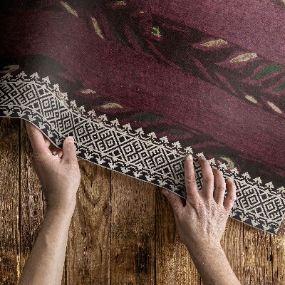 Pvc teppich Blättrige Streifen von Furuya Korin