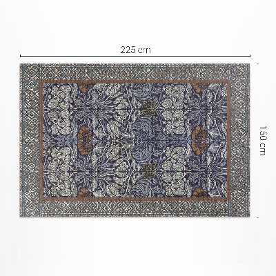 Pvc teppich Ornamentale Pflanzenmotive Vintage-Muster