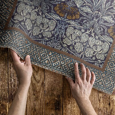 Pvc teppich Ornamentale Pflanzenmotive Vintage-Muster