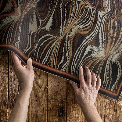 Vinyl teppich Abstrakte Formen Nachahmung Vintage-Stoff