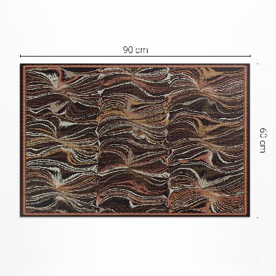 Vinyl teppich Abstrakte Formen Nachahmung Vintage-Stoff