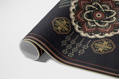 Vinyl teppich Buntes dekoratives Schwarz