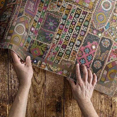 Vinyl teppich Patchwork ethnisches Retro-Muster