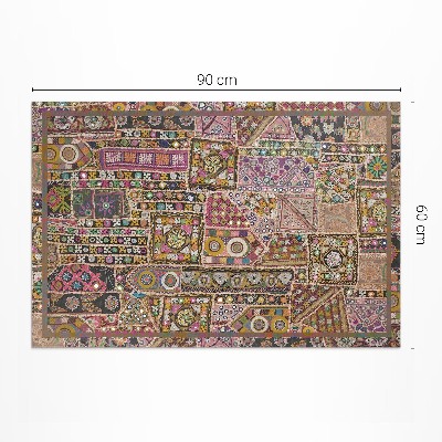 Vinyl teppich Patchwork ethnisches Retro-Muster