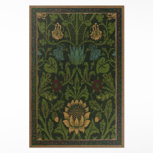 Pvc teppich William-Morris-Blumenmotive