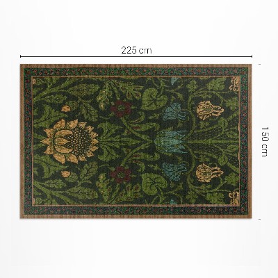 Pvc teppich William-Morris-Blumenmotive