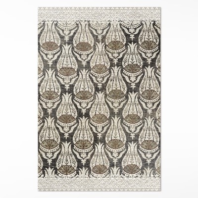 Teppich auf pvc William-Morris-Blumenkrüge