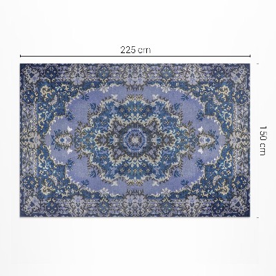 Vinyl teppich läufer Traditionelles nahöstliches Blau