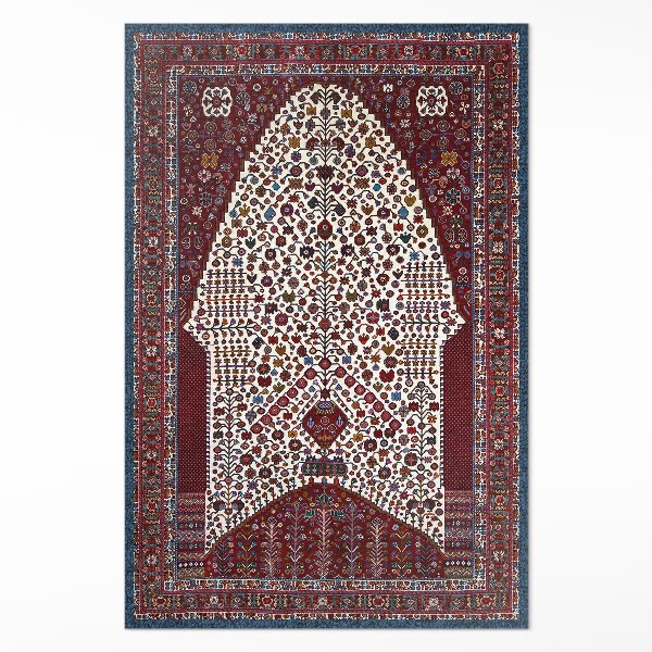 Teppich auf pvc Ornamentales Muster mit Details