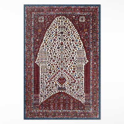 Teppich auf pvc Ornamentales Muster mit Details