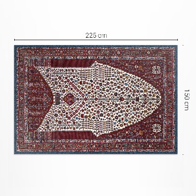 Teppich auf pvc Ornamentales Muster mit Details