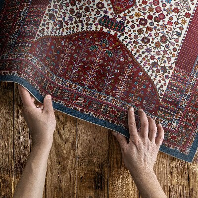 Teppich auf pvc Ornamentales Muster mit Details