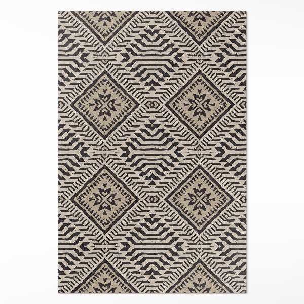 Teppich pvc Indisches Boho-Ornamentmuster