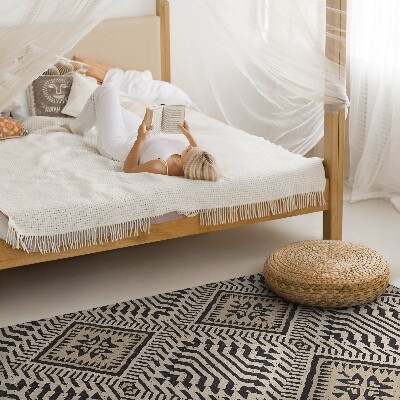 Teppich pvc Indisches Boho-Ornamentmuster