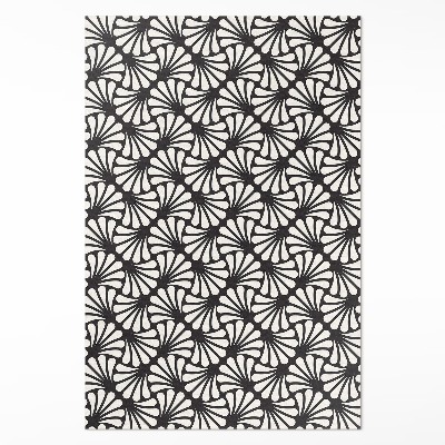 Vinyl teppich läufer Geometrische Ginkgoblätter Art Deco Glamour