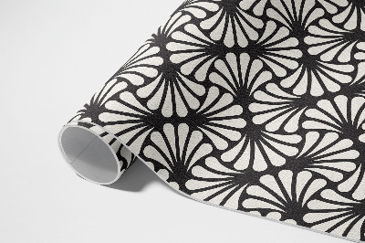 Vinyl teppich läufer Geometrische Ginkgoblätter Art Deco Glamour