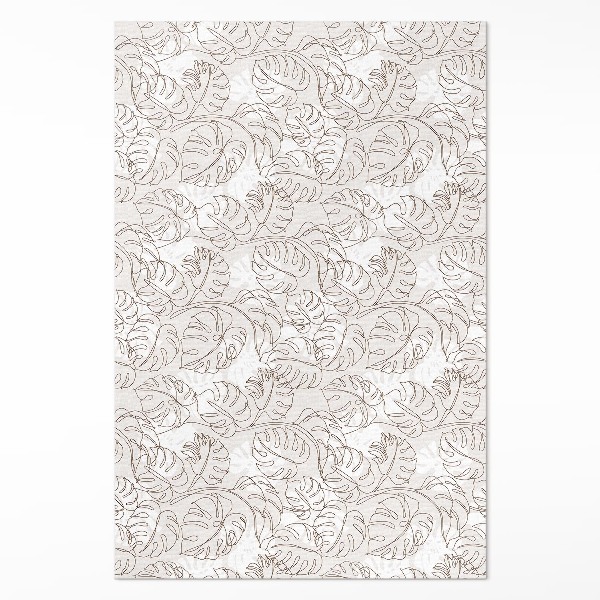 Vinyl teppich Minimalistische Boho-Monstera-Blätter
