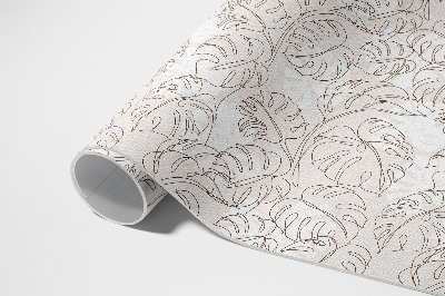 Vinyl teppich Minimalistische Boho-Monstera-Blätter