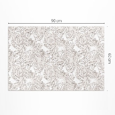 Vinyl teppich Minimalistische Boho-Monstera-Blätter