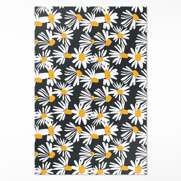 Pvc teppich Gemaltes Gänseblümchen Feld Blumen