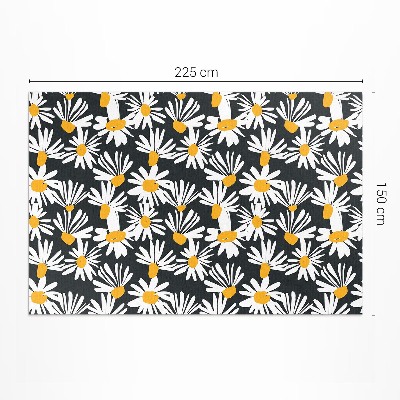 Pvc teppich Gemaltes Gänseblümchen Feld Blumen