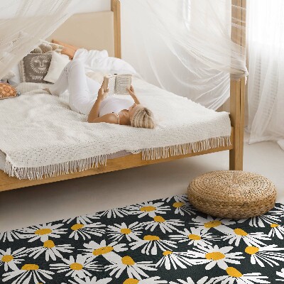 Pvc teppich Gemaltes Gänseblümchen Feld Blumen