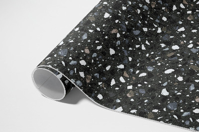 Vinyl teppich läufer Dunkles Steingut dekorativer Stein