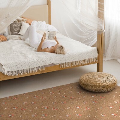 Vinyl teppich Kleine Feldblumen im Boho-Vintage-Stil