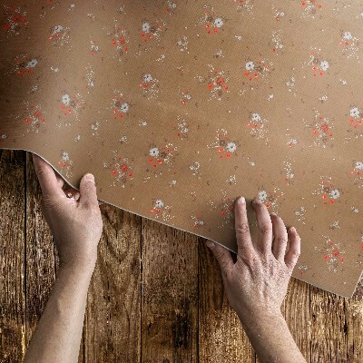 Vinyl teppich Kleine Feldblumen im Boho-Vintage-Stil