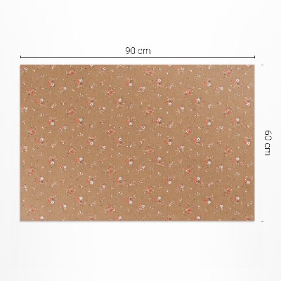 Vinyl teppich Kleine Feldblumen im Boho-Vintage-Stil