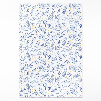 Pvc teppich Aquarell Zweige Blätter Punkte Boho