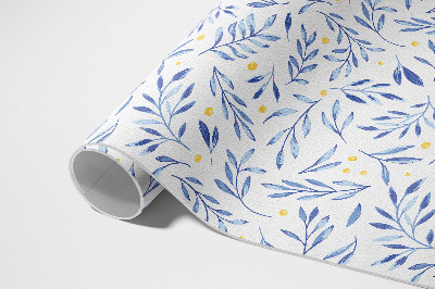 Pvc teppich Aquarell Zweige Blätter Punkte Boho