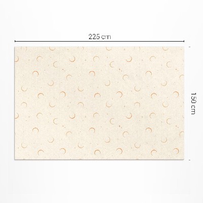 Teppich pvc Kleine Monde und Sterne Boho-Kosmos