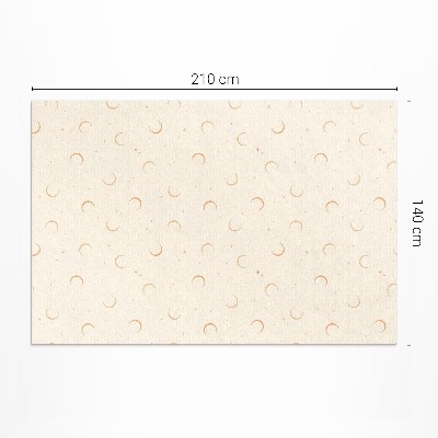 Teppich pvc Kleine Monde und Sterne Boho-Kosmos