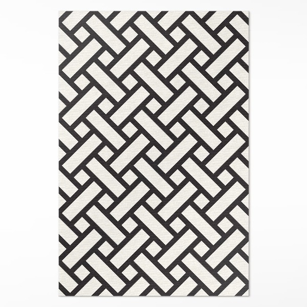 Vinyl teppich Einfache geflochtene Weide Illustration