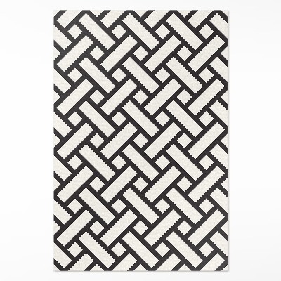 Vinyl teppich Einfache geflochtene Weide Illustration
