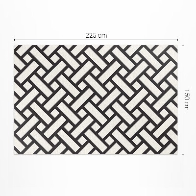 Vinyl teppich Einfache geflochtene Weide Illustration