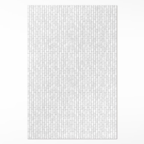 Pvc teppich Heller Ziegelstein elegantes Mosaik