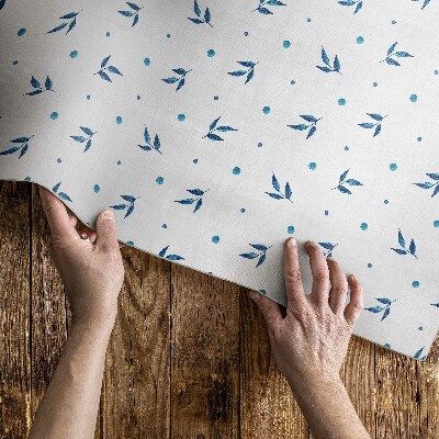 Vinyl teppich läufer Feine Blätter und Punkte Aquarell Boho