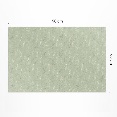 Teppich auf pvc Subtile Zweige Blätter im Boho-Stil