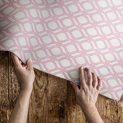 Vinyl teppich Puderrosa kariertes feines Mosaik