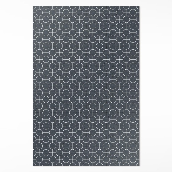Pvc teppich Kreise geometrisches regelmäßiges Muster