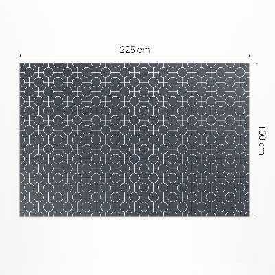 Pvc teppich Kreise geometrisches regelmäßiges Muster