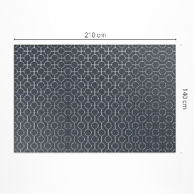 Pvc teppich Kreise geometrisches regelmäßiges Muster