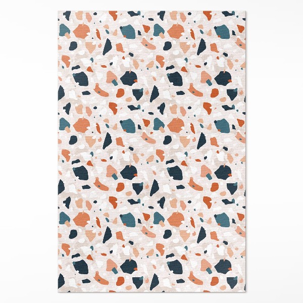 Teppich pvc Pastellfarbenes Steingut dekorativer Stein Boho-Stil