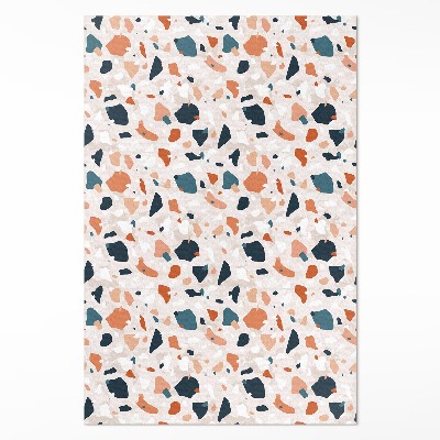 Teppich pvc Pastellfarbenes Steingut dekorativer Stein Boho-Stil