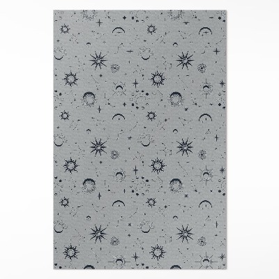 Pvc teppich Kosmos Sonne Monde Sterne Vintage