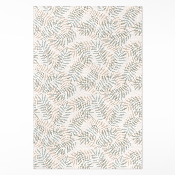 Teppich pvc Zarte tropische Blätter Boho-Muster